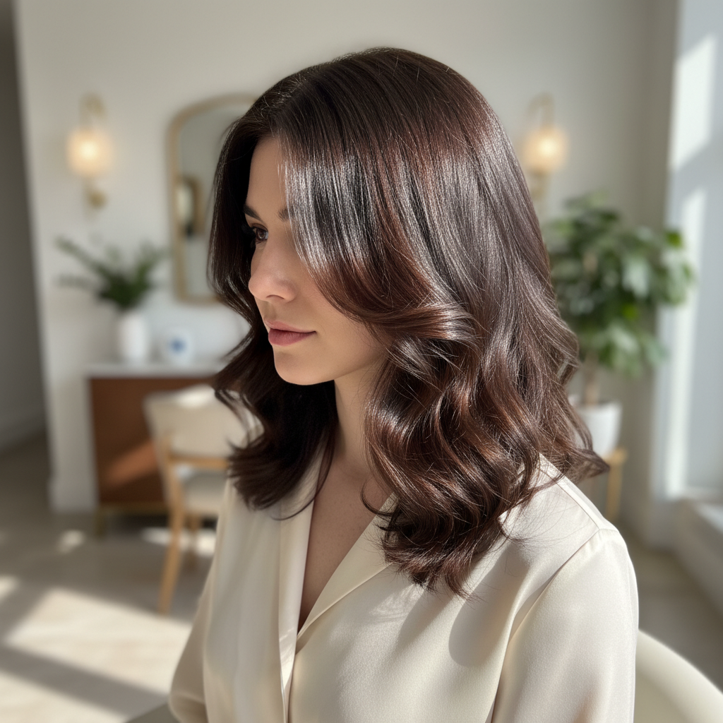 Cabelo Solto com Definição Natural