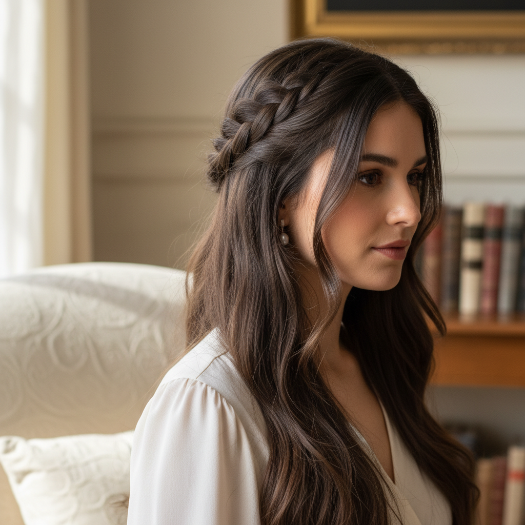 Cabelos Longos - Trança Francesa Lateral