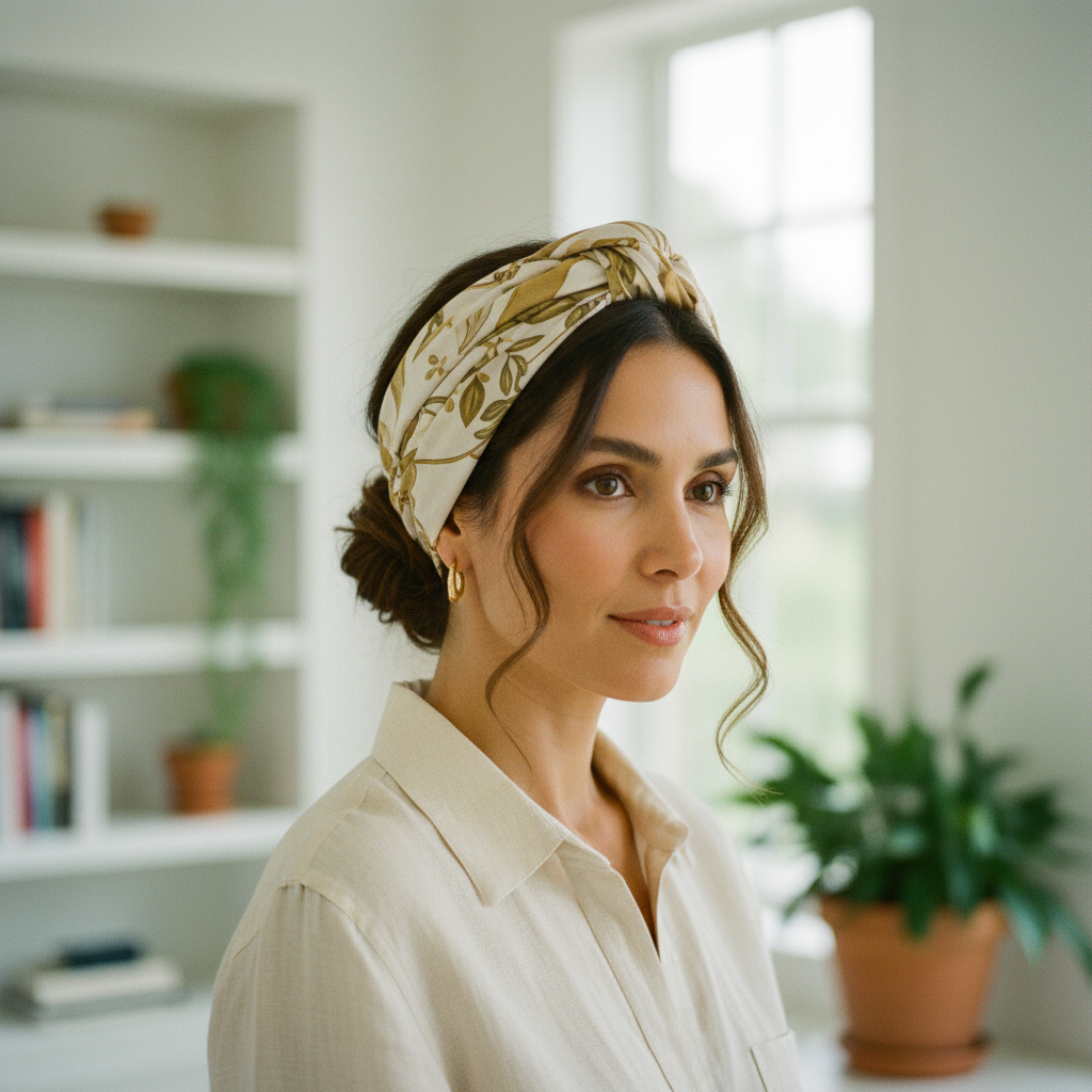 Penteado com Lenço ou Turbante